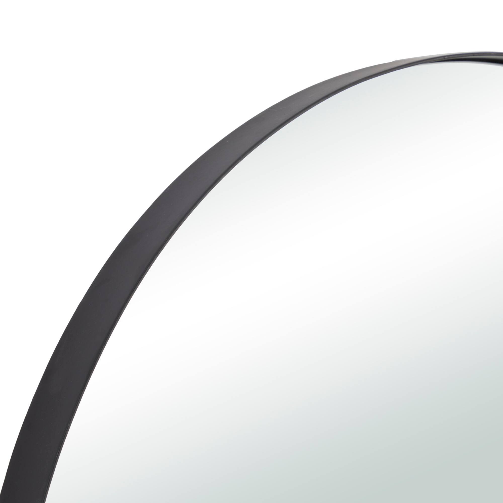CosmoLiving by Cosmopolitan Black Metal Contemporary Wall Mirror, 26" x 26" x 2"